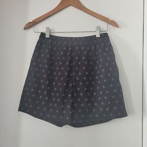 Chubbies Shorts Mens Small Black Gray Star Print USA Lined Workout Performance